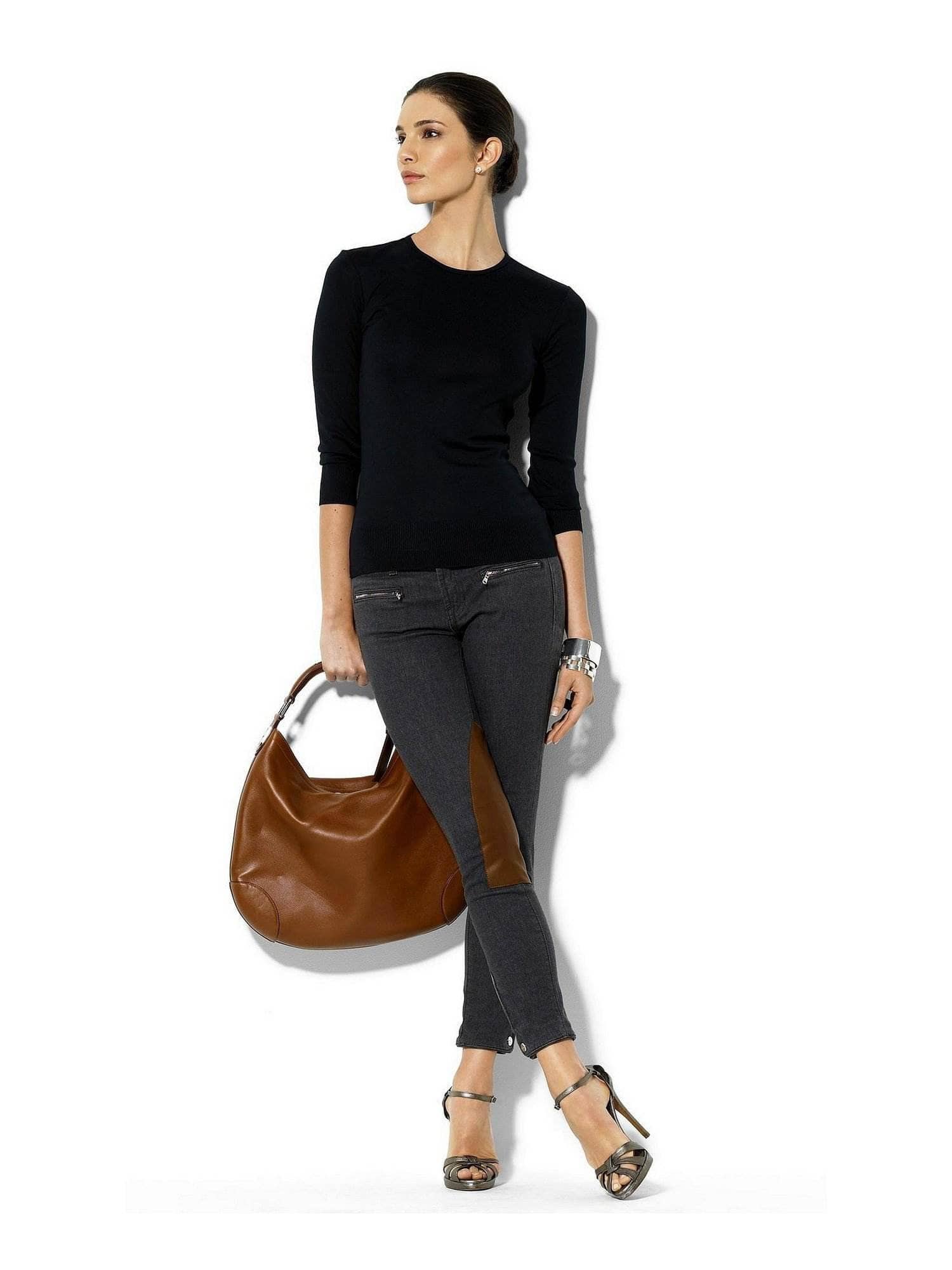 annabelle-demo1 Tops XS / Black Cashmere Longsleeve Top